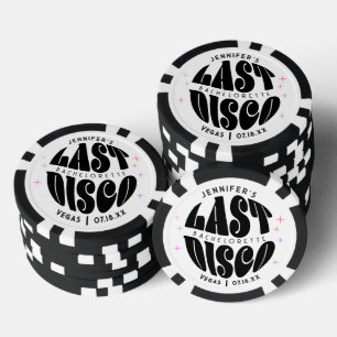 Lot De Jeton De Poker Super Retro Dernier Disco Bachelorette Week-end