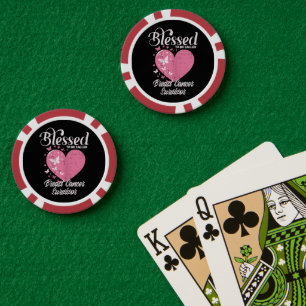 Lot De Jeton De Poker Survivante du cancer du sein bénie chrétienne