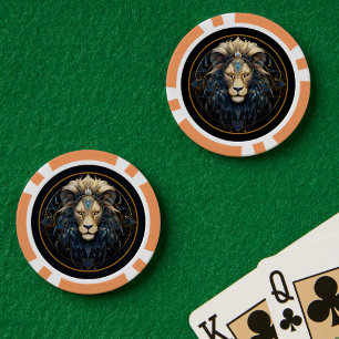 Lot De Jeton De Poker Symbole d'Imaginaire Léon Noir Moderne