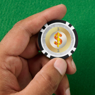 Lot De Jeton De Poker Symbole dollar