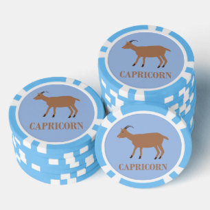 Lot De Jeton De Poker Symbole étoile Capricorne Chèvre