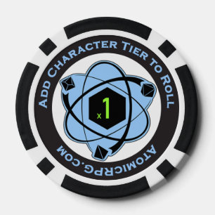 Lot De Jeton De Poker Système RPG atomique +1 Jeu