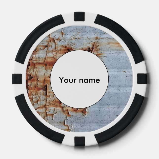 Lot De Jeton De Poker Texture de peinture d'épluchage (Recto)
