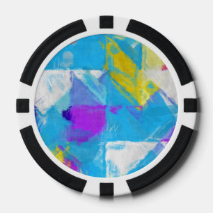 Lot De Jeton De Poker Texture peinte