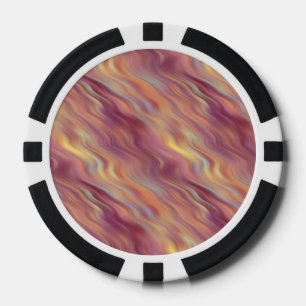 Lot De Jeton De Poker Texture vague de Plumeria exotique