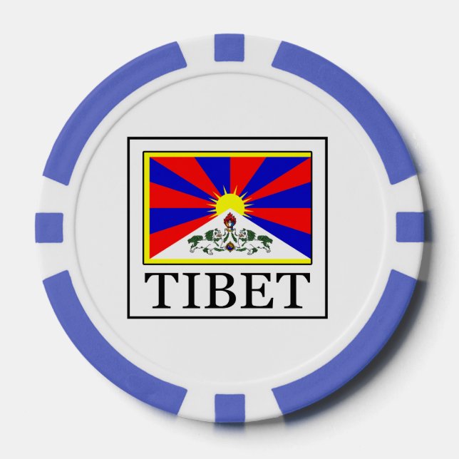 Lot De Jeton De Poker Tibet (Recto)
