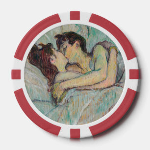 Lot De Jeton De Poker Toulouse-Lautrec - Au lit, le baiser