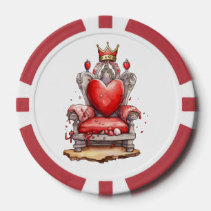 Lot De Jeton De Poker Trône de la Reine des Coeurs