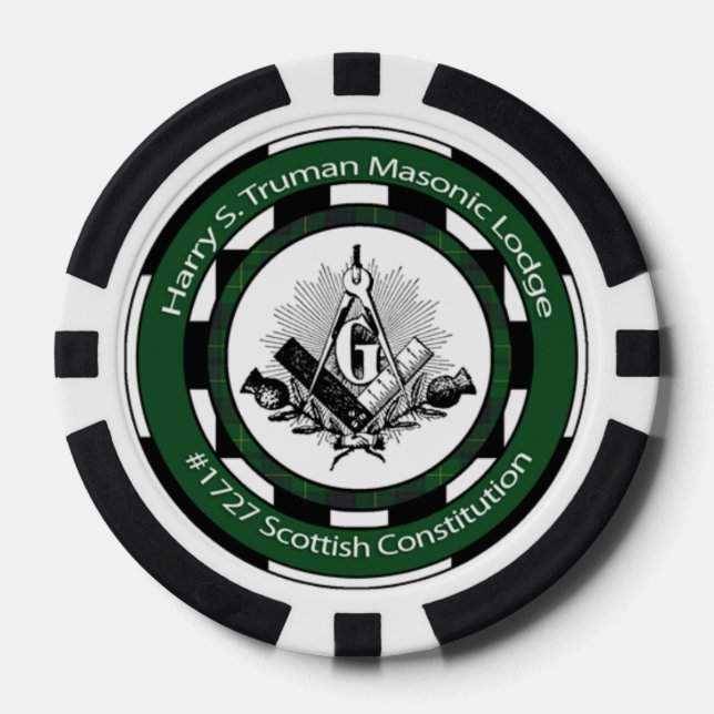 Lot De Jeton De Poker Truman Lodge #1727 Chips de poker (Recto)