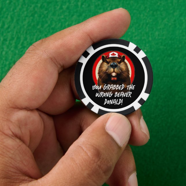 Lot De Jeton De Poker Trump, le Canadien "Mauvais Castor Donald" (main)