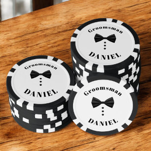 Lot De Jeton De Poker Tuxedo Black Bow Cravate Mariage