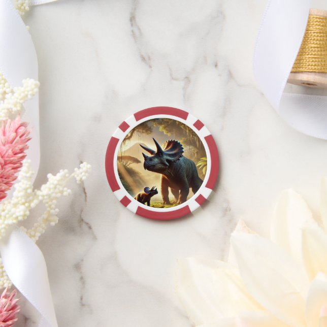 Lot De Jeton De Poker Un adulte majestueux Tricératops (Mariage)