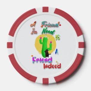 Lot De Jeton De Poker Un ami dans le besoin est un véritable ami