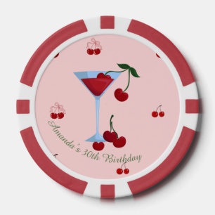 Lot De Jeton De Poker Un Cherrytini Anniversaire Un Peu Plus Âgé