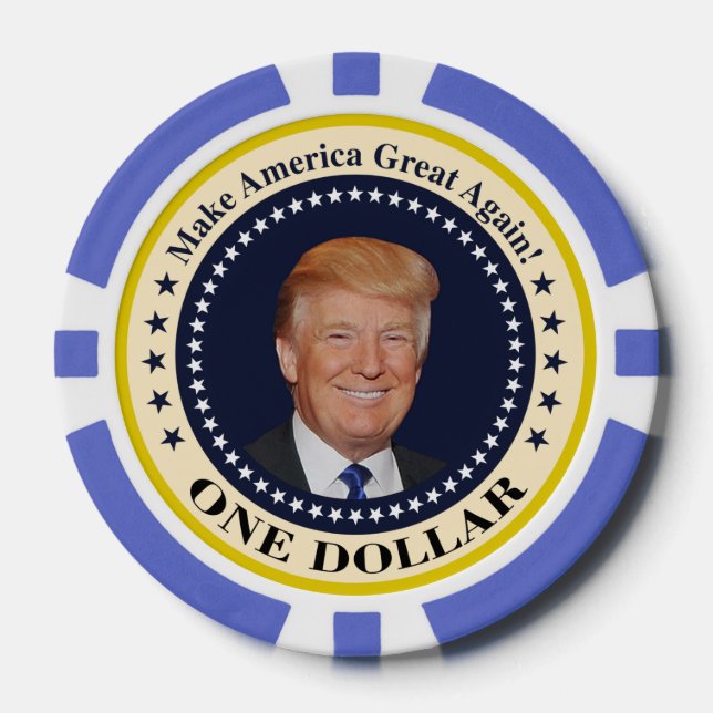 Lot De Jeton De Poker un dollar plus fort (Recto)