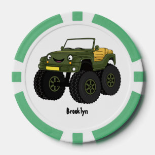 Lot De Jeton De Poker Un Green Monster truck