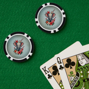 Lot De Jeton De Poker Une touche d'été : Le bébé éléphant