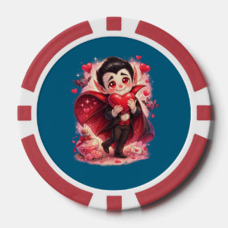 Lot De Jeton De Poker Valentine Funny Dracula 