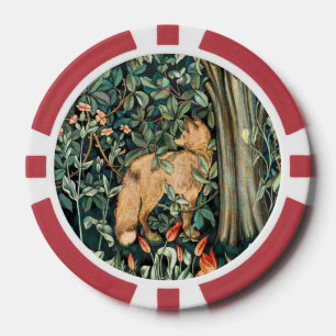 Lot De Jeton De Poker Vintage John Dearle "Verdure"- Fleur d'arbre et re