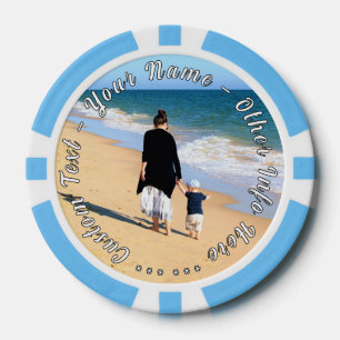 Lot De Jeton De Poker Votre photo Poker Chips cadeau avec texte personna