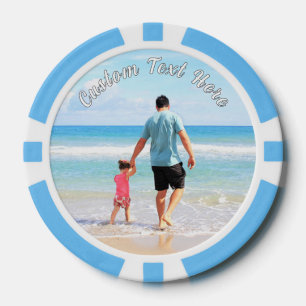 Lot De Jeton De Poker Votre photo Poker Chips cadeau avec texte personna