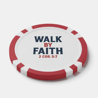 Lot De Jeton De Poker Walk by Faith 2 Cor 5:7 