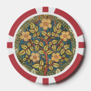Lot De Jeton De Poker William Morris Rose Wreath Cushion Couverture clas