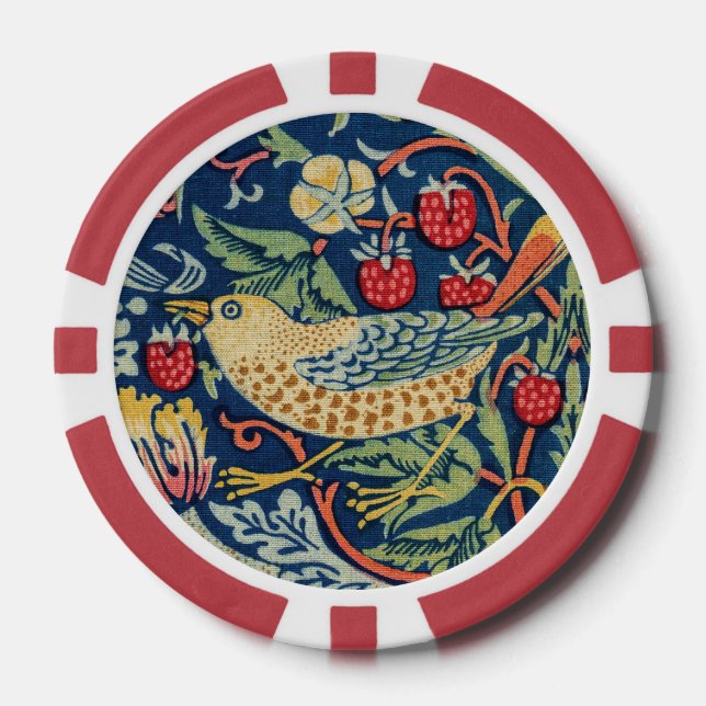 Lot De Jeton De Poker William Morris - Thief aux fraises (Recto)
