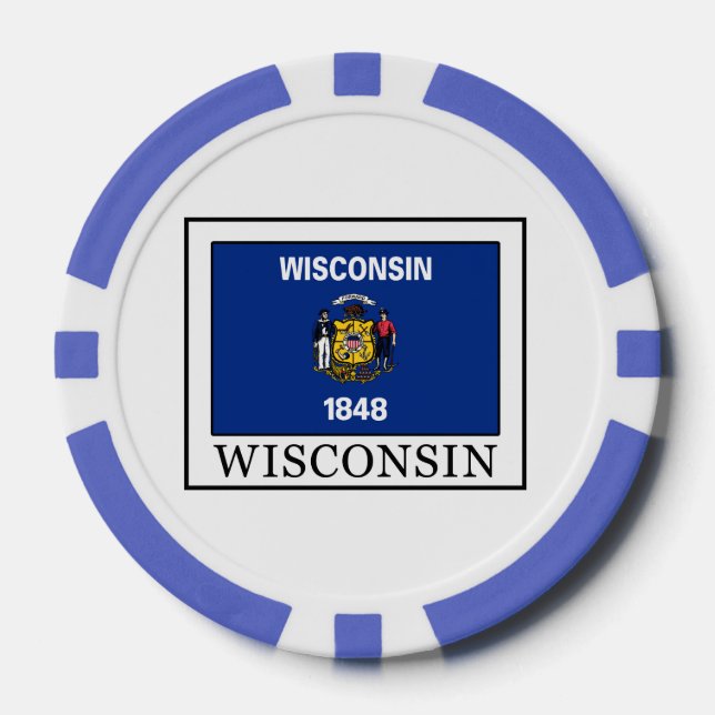 Lot De Jeton De Poker Wisconsin (Recto)