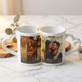 Lot De Mugs Cadeau Photo de Couple Us Est Année de Création