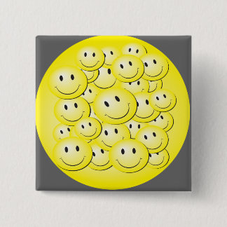 Lot of bubble faces . 2 inch square button