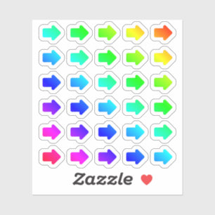 Lot Of Colorful Arrows Tiny Rainbow Arrow Shapes