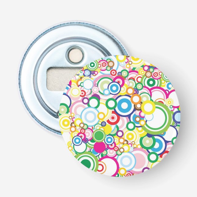 Lot of vivid circles bottle opener (Front)