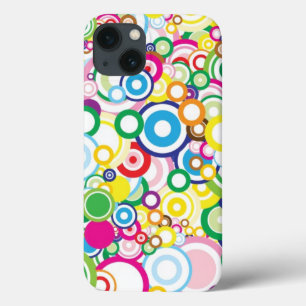 Lot of vivid circles iPhone 13 case