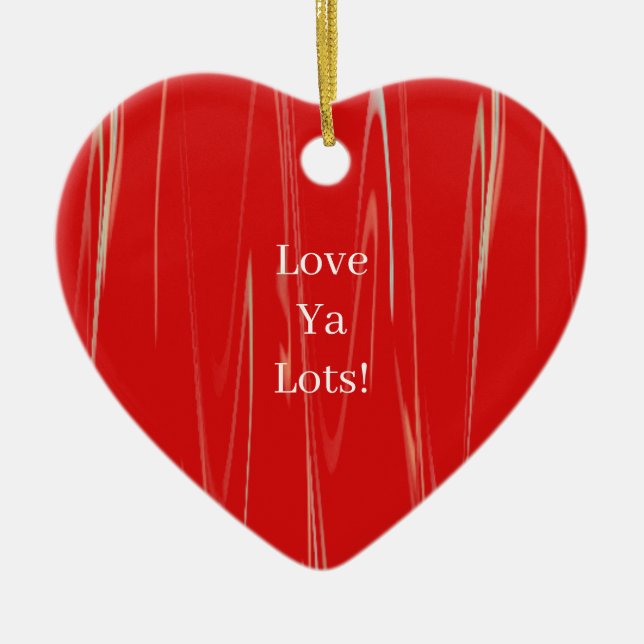 Lot Ya Lots Heart Ornament (Front)