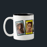 Loteria Mexican Bingo Card Custom Two-Tone Coffee Mug<br><div class="desc">A cute custom loteria inspired mug for final fiesta bachelorette parties and bridal parties. Add your own photos using the personalization feature. Message me to add more cards/ for customized number of cards and special design requests.</div>