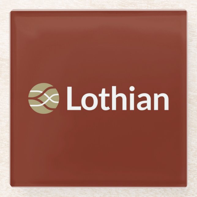 Lothian Glass Coaster (Front)
