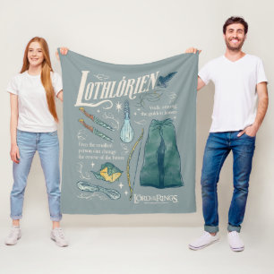 LOTHLORIEN™ Watercolor Collage Graphic Fleece Blanket