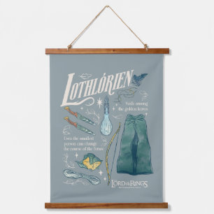 LOTHLORIEN™ Watercolor Collage Graphic Hanging Tapestry