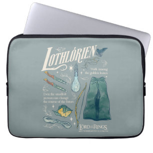 LOTHLORIEN™ Watercolor Collage Graphic Laptop Sleeve