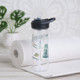 LOTHLORIEN™ Watercolor Collage Graphic Water Bottle