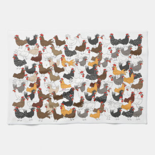 Lots and Lots of Chickens - Kitchen Towel