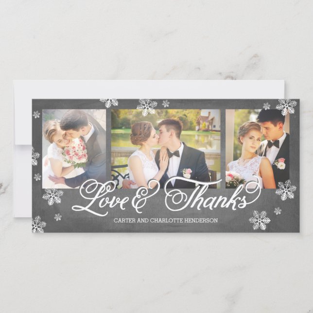 Lots et Merci Chalkboard Snowflake 3-Photo (Devant)