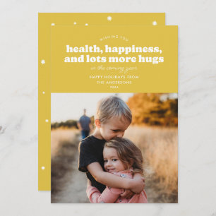 Lots More Hugs Holiday Card (Mustard)