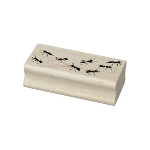 Lots of ants rubber stamp