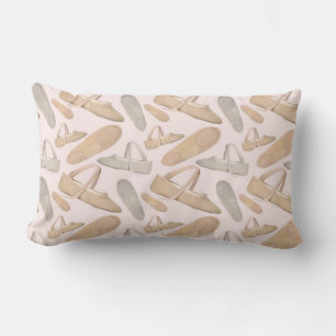 Lots of Ballet Slippers Lumbar Pillow