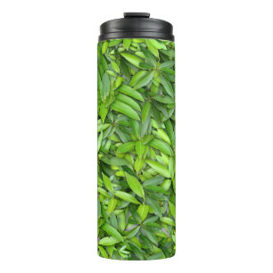 Lots of beautiful green leaves  thermal tumbler