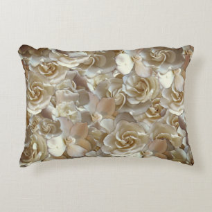 Lots of beautiful rose petals accent pillow