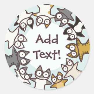Lots of Cats Classic Round Sticker
