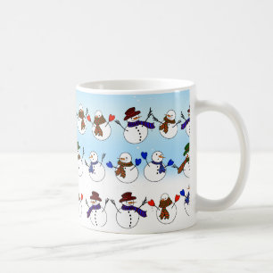 Lots of Christmas Snowmen Coffee Mug